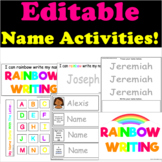 Editable, Printable Name Activities for 3K, Preschool, Pre