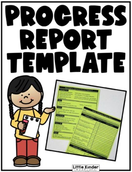 Preview of Editable Progress Report Template