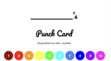 Editable Punch Cards for Attendance and Rewards