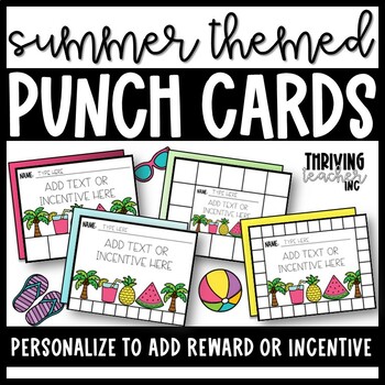 Behavior Punch Cards for Classroom Management (EDITABLE!) -Miss Martinez  Alvarez