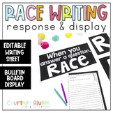 Editable RACE Writing Response Sheet and Bulletin Board Display