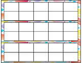 FREE - Ten Frame Template - Editable Rainbow Polka Dot Ten