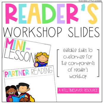 Preview of Editable Reader's Workshop Slides | Distance Learning