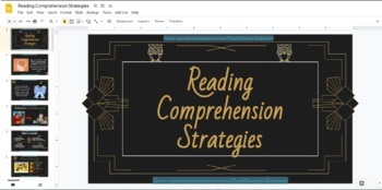 Preview of Editable: Reading Comprehension Strategies