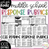Editable Reading Response Rubrics for Literature and Discu