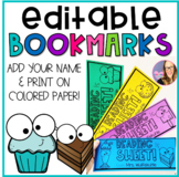 Editable Bookmarks - Reading is Sweet