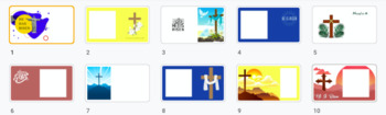 Preview of Editable Religious Easter Google Slides