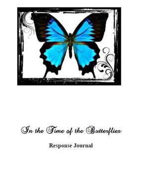 Preview of Editable Response Journal for In the Time of the Butterflies