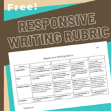 Editable Responsive Writing Rubric