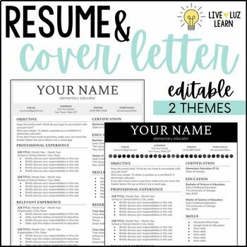 Preview of Editable Resume & Cover Letter Template - Google Slides