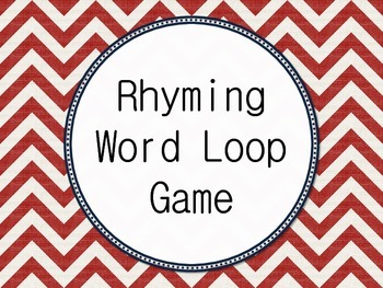 Preview of I have... Who Has... Rhyming Word Loop Game