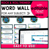 Editable Word Wall Template, Printable Letters, Editable W