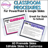 Editable Routines & Procedures Slides for Google Slides & 
