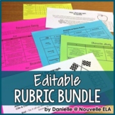Editable Rubrics for ELA and Social Studies - Writing Rubr