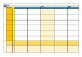 Editable Rubric Template