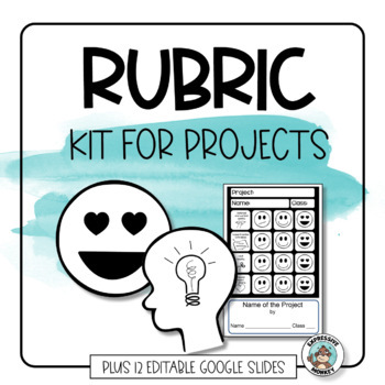 Preview of Editable Rubric Template Kit • Visual Art Generic Rubric • Art Teacher Hack
