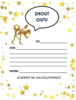 Editable SHOUT OUT template by Mrs Salvioli s Teaching Bag of Tricks