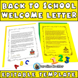 Editable Special Education Parent Welcome Back to School Letter