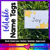 Editable STAR Name Tags ... Perfect for back to school , g