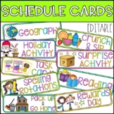 Editable Schedule Cards