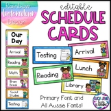 Editable Schedule Cards | Daily Visual Timetable | Waterco