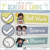 Editable Schedule Cards | Hello Calm Classroom Decor