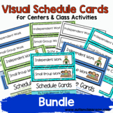 BUNDLE (Autism) Visual Schedule Cards for Centers & Class 
