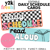 Editable Schedule and Time Cards for Daily Schedules and C