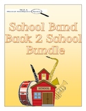 Editable School Band Back to School Bundle