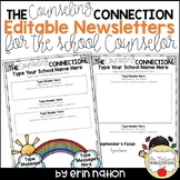 Editable School Counselor Newsletter templates (2nd version)