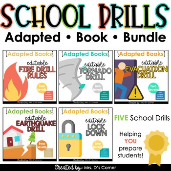 Preview of School Safety Drills Interactive Adapted Books for Special Education