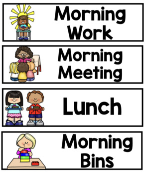 Editable School Schedule Cards by Fun With Miss Flaherty | TPT