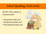 Editable School Speaking Task Cards for All Levels (ACTFL Modes)