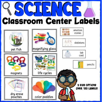 Preview of Science Center Labels for 3K, Pre-K, Preschool & Kindergarten