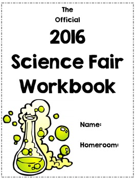 Preview of Editable Science Fair Workbook