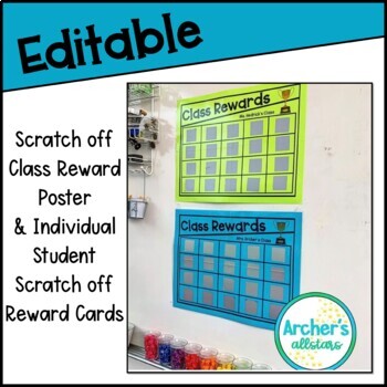 Behavior Punch Cards  Editable Student Reward for Classroom