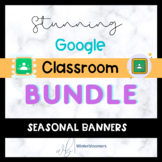 Editable Seasonal Themed Google Classroom Banners