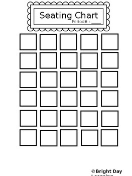Editable Seating Chart by Bright Day | TPT