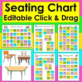 Editable Seating Chart Plan 9 Templates Click & Drag Portr