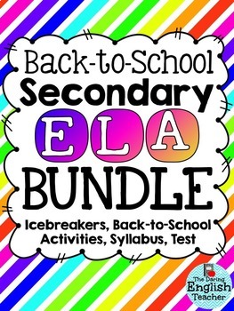 Preview of Secondary ELA Back-to-School Bundle