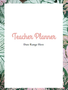 Preview of Editable Secondary Teacher Planner