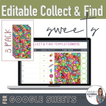 Preview of Editable Self-Checking Look and Find Template | Collect and Find