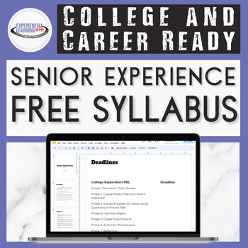 Preview of Editable Senior Project Syllabus (Google Slides)