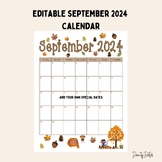 Editable September 2024 Calendar