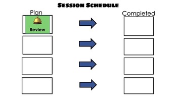 Preview of Editable Session Schedule