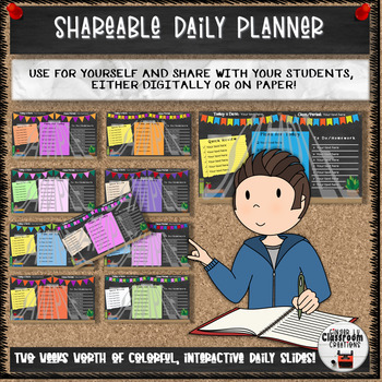 Preview of Editable/Shareable Daily Planner