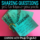 Editable Sharing Questions for Class Morning Meetings