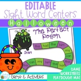 Halloween Sight Words Editable Pack