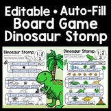 Editable Sight Word Board Game {Dinosaur Stomp} {Editable 
