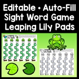 Editable Sight Word Board Game-Leaping Lily Pads {Editable